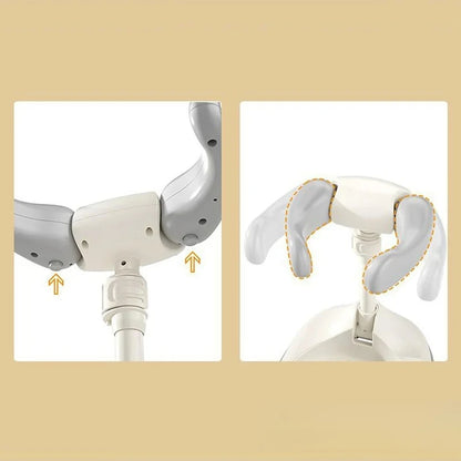 Adjustable Baby Shower Rack - Foldable Anti-Slip Bath Caddy for Infants, Secure Bathtub Organizer with Drainage Holes