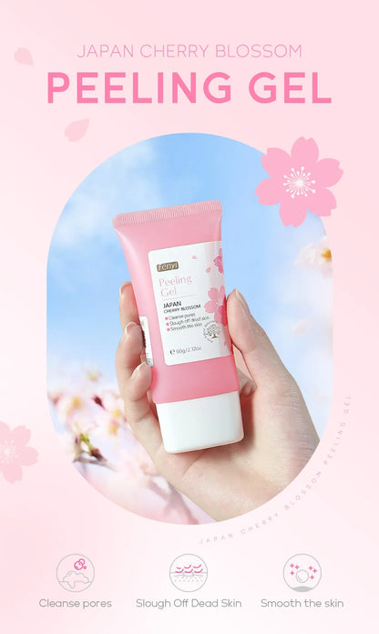 Sakura Face Deep Cleaning Exfoliating Gel Skin Care Whitening Moisturizer Repair Facial Scrub Skin Care 60g