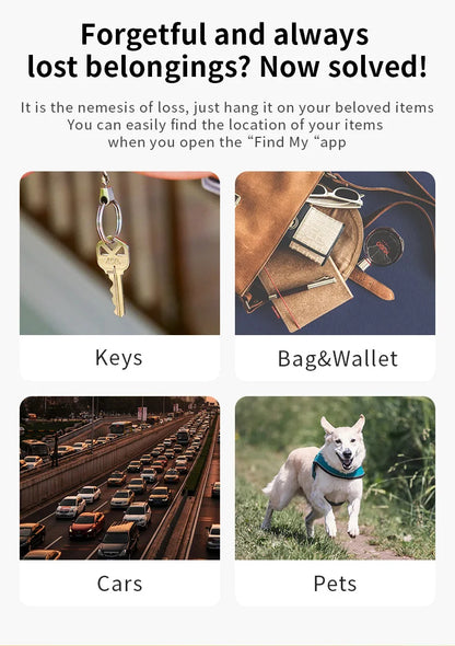 Security Bluetooth GPS Tag Based on iphone Find My app Anti-lose Tracker Sound Locate Message Reminder Alarm Key Finder
