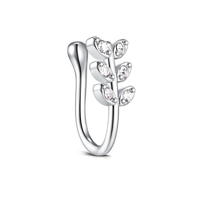 1Pcs Stainless Steel Nose Ring Hoop C Shape Septum Rings Non Piercing Ear Clip Earring Fake Nose RingsWomen Piercing Jewelry