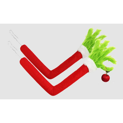 2025 Spot Green Fur Monster Arm Pendant Christmas Decoration Grinch Grinch Doll Green Fur Monster Arm