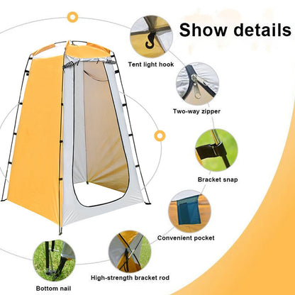 Outdoor Camping Shower Bath Tent Folding UV Protection Portable Privacy Tent