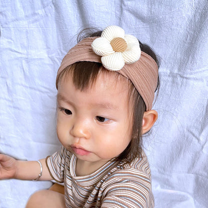 New Flower Nylon Girl Hairband Elastic Soft Baby Headband for Children Turban Headwear for Newborn Baby Kids Hair Accessories