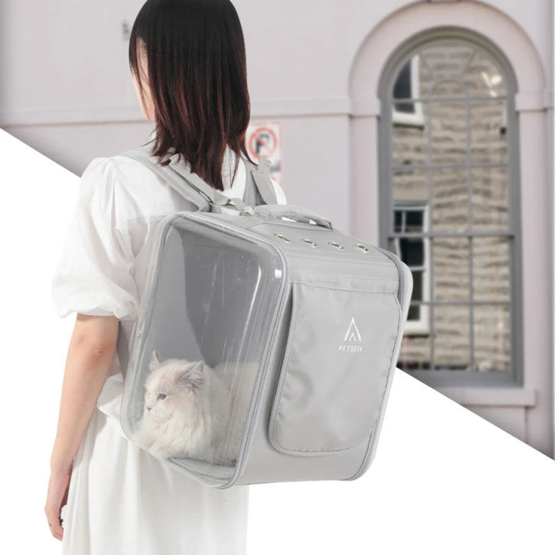 Pet Out Cat Dog Portable Backpack High-capacity Space Capsule Dogs Portable Travel Shoulder Bag Carriers Ventilate Accessories