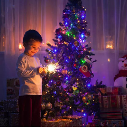 2025 New Year Decoration LED Christmas Light White/Warm/RGB Waterproof Fairy String Lights for Curtain Wedding Party Lighting