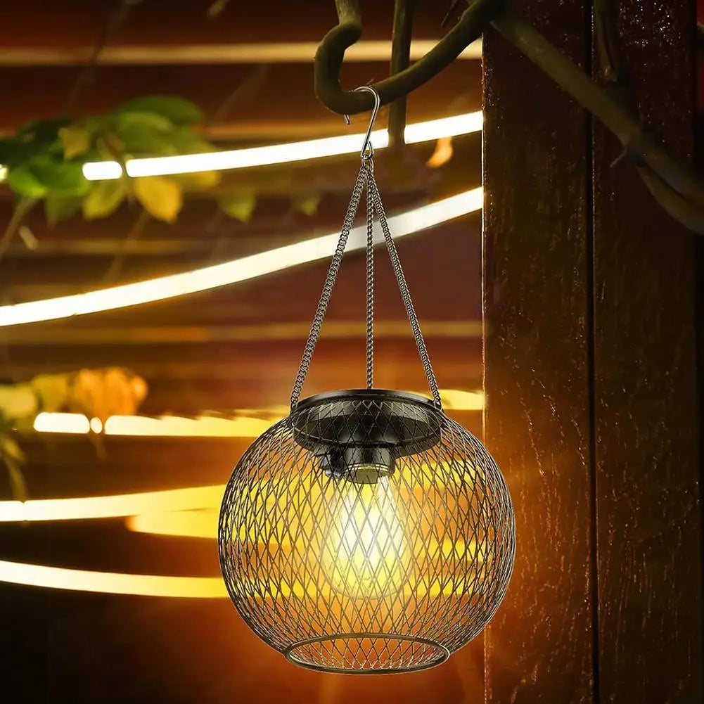 Outdoor Camping Solar Lights for Outside Decorative Solar Lantern Outdoor Hanging Lights Waterproof Solar Lanterns Garden Decor
