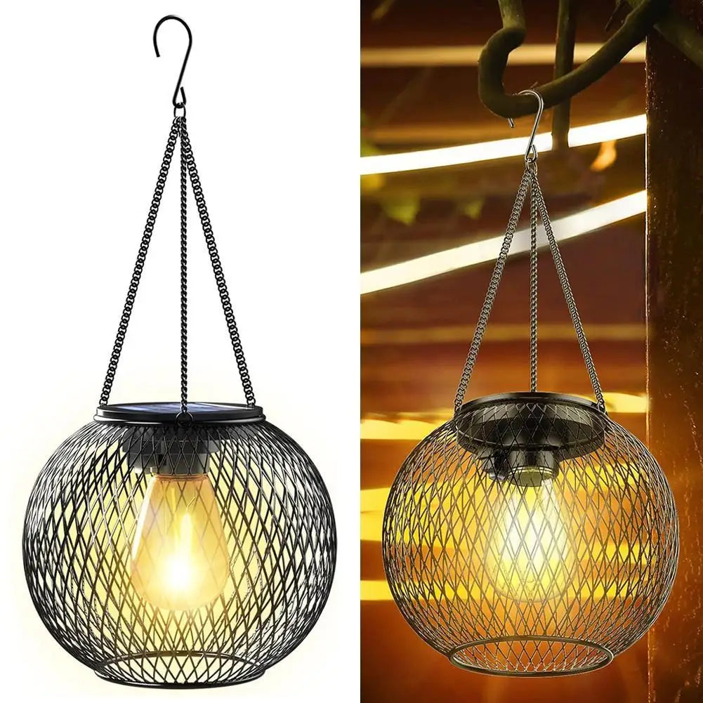 Outdoor Camping Solar Lights for Outside Decorative Solar Lantern Outdoor Hanging Lights Waterproof Solar Lanterns Garden Decor