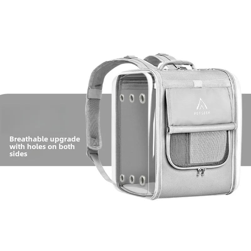 Pet Out Cat Dog Portable Backpack High-capacity Space Capsule Dogs Portable Travel Shoulder Bag Carriers Ventilate Accessories