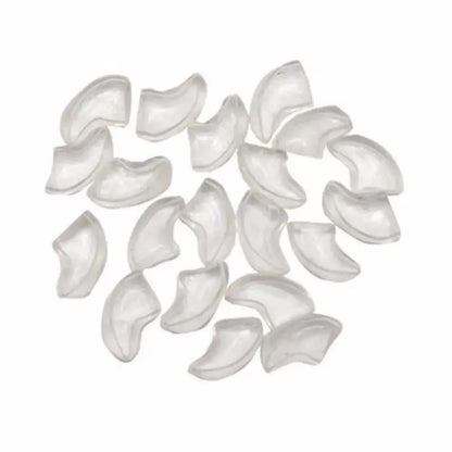 Lovely 20pcs Silicone Soft Cat Nail Caps Cat Nail Covers Pet Claw Paws Caps Adhesive Glue Animal Protection