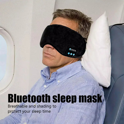 Bluetooth Wireless Headphones Sleeping Eye Mask Earphones Smart Music Sleep Headband Soft Elastic Eye Cover Headset Yoga Travel