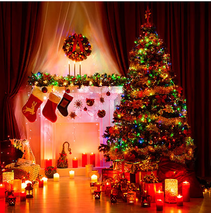 2025 New Year Decoration LED Christmas Light White/Warm/RGB Waterproof Fairy String Lights for Curtain Wedding Party Lighting