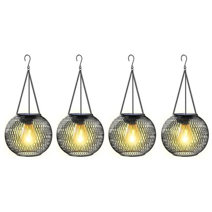 Outdoor Camping Solar Lights for Outside Decorative Solar Lantern Outdoor Hanging Lights Waterproof Solar Lanterns Garden Decor