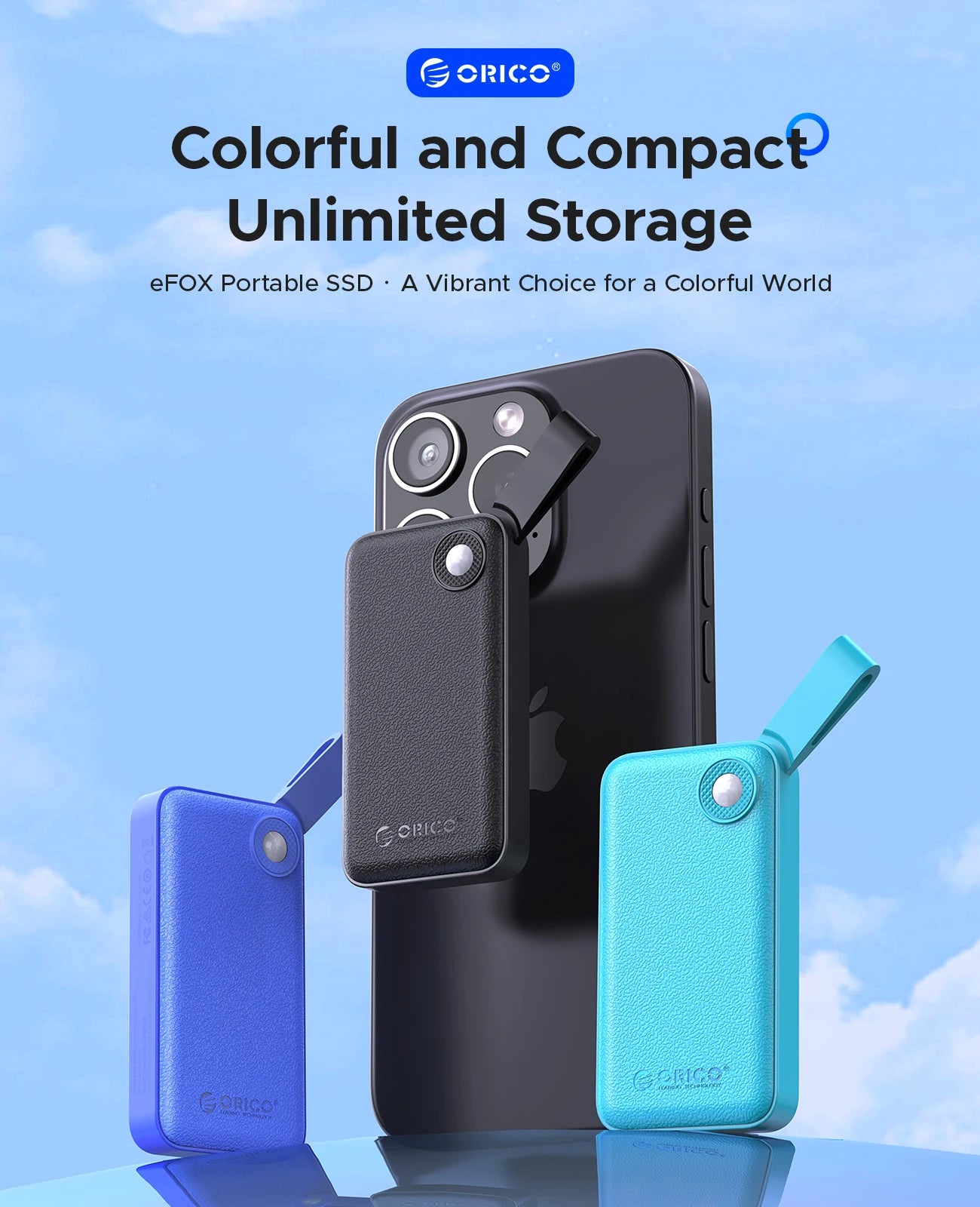 ORICO 2TB Portable SSD, Up to 2000MB/s, USB 3.2 Gen 2x2, Ultra-Mini, Compact with 2 in 1 USB C Cable, External Solid State Drive