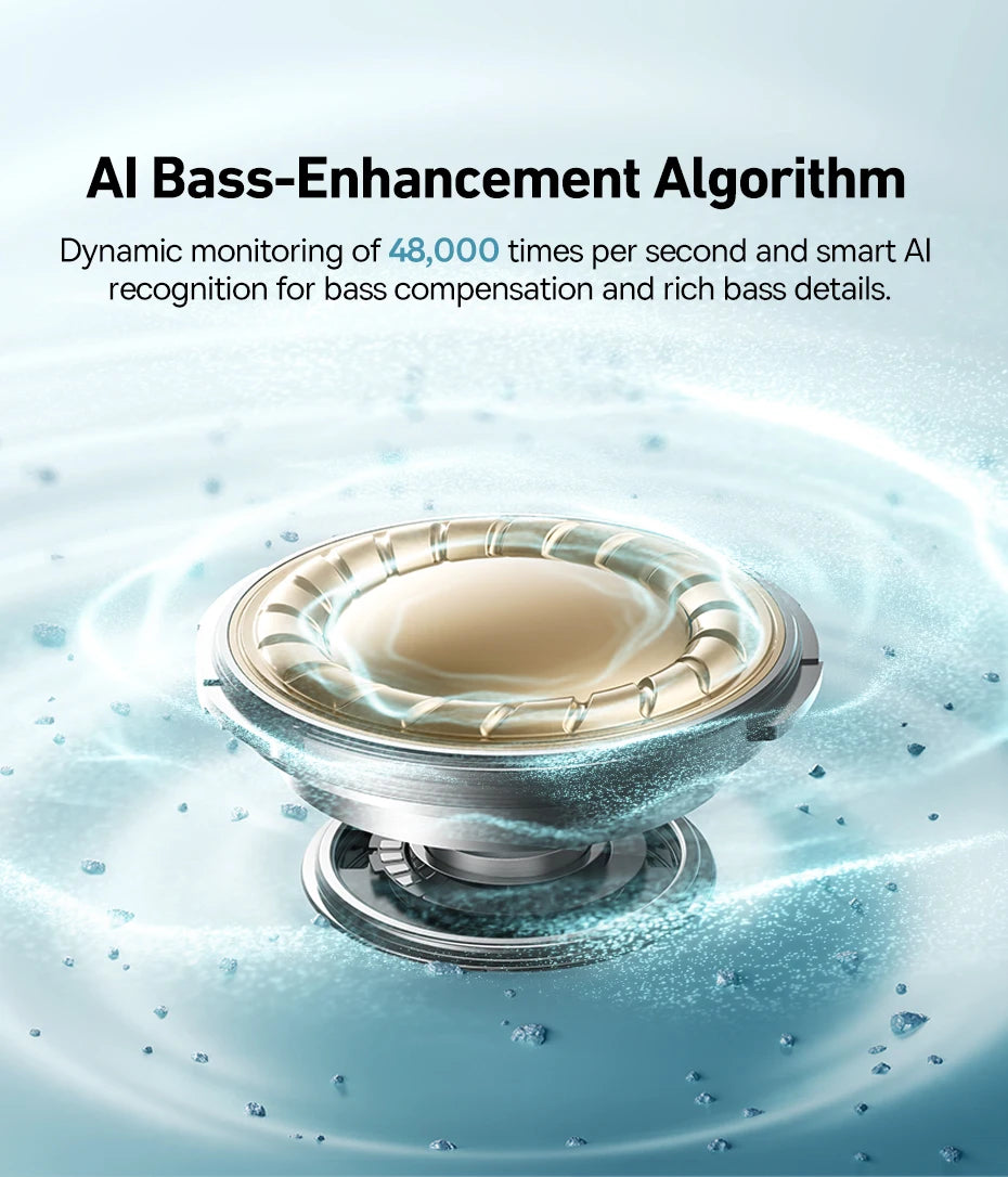 Baseus Bowie MC1 Ear Clip Wireless Earphones Bluetooth 5.4 Open-Ear Headphones Clip-On Sports Earbuds  IP57 Waterproof AI-Bass