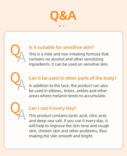 Orange Exfoliating Gel Dead Spot Remover Brighten Peeling 50g Gentle Repair Scrub Whiten Hydrating Moisturizer Korean Skin Care