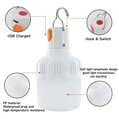 Outdoor USB Rechargeable LED Light Bulb