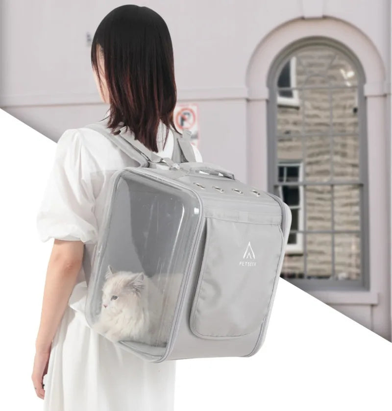 Pet Out Cat Dog Portable Backpack High-capacity Space Capsule Dogs Portable Travel Shoulder Bag Carriers Ventilate Accessories