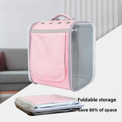 Pet Out Cat Dog Portable Backpack High-capacity Space Capsule Dogs Portable Travel Shoulder Bag Carriers Ventilate Accessories