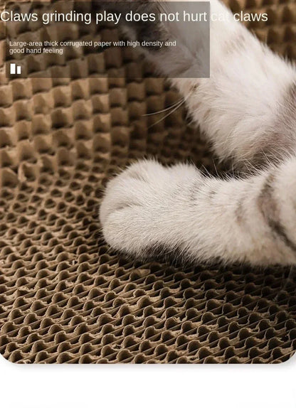 Cat Scratching Board Protect Furniture Grinding Claw Toys Oval Corrugated Paper Wear-resistant Cat Nest Cat Accessories