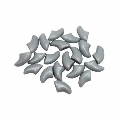 Lovely 20pcs Silicone Soft Cat Nail Caps Cat Nail Covers Pet Claw Paws Caps Adhesive Glue Animal Protection