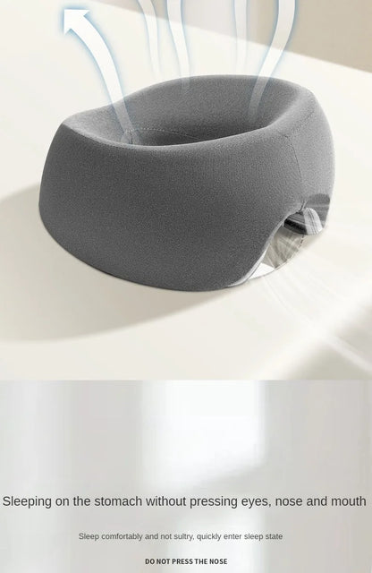 Face Down Pillow Prone Pillow for Prone Face Down Resting Comfort Memory Foam Ergonomics Home Massage Headrest for Beauty Salon