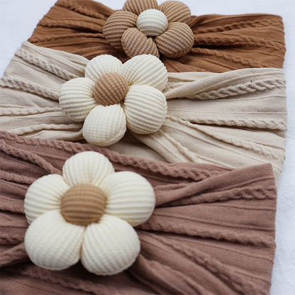 New Flower Nylon Girl Hairband Elastic Soft Baby Headband for Children Turban Headwear for Newborn Baby Kids Hair Accessories