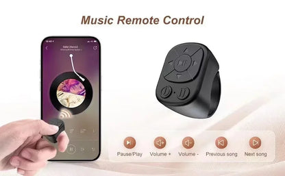 Remote Control Is Suitable for iPhone iPad Bluetooth Page Turning Ring Roller Both Camera Remote Control Function Compatible