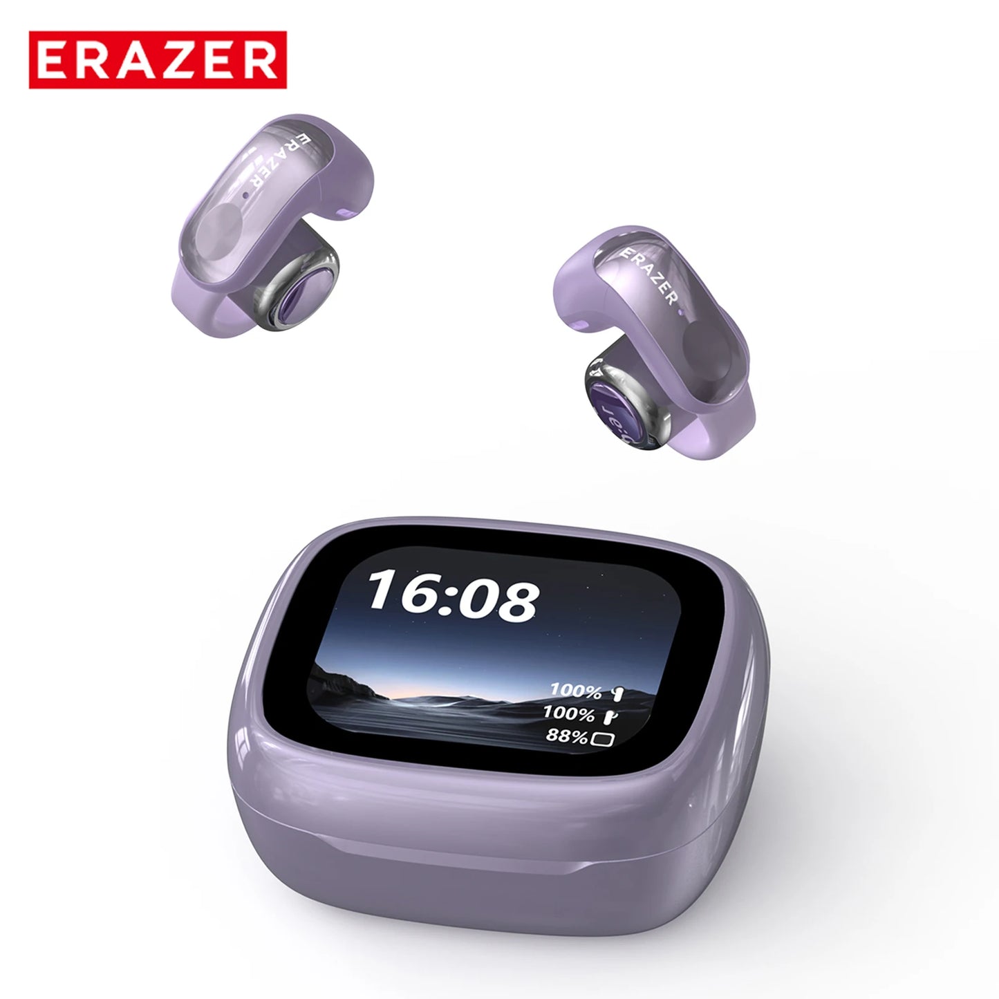 Translator ERAZER XF28 Bluetooth V6.0 Open-ear True Wireless EarbudsTranslation Earphones Office Travel,ASMR Headset APP