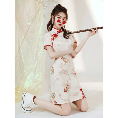New Arrival Improved Cheongsams Chinese Style Qipao Personality Niche Design Chinese Dress ципао 치파오 Robe Soirée Femme Luxe