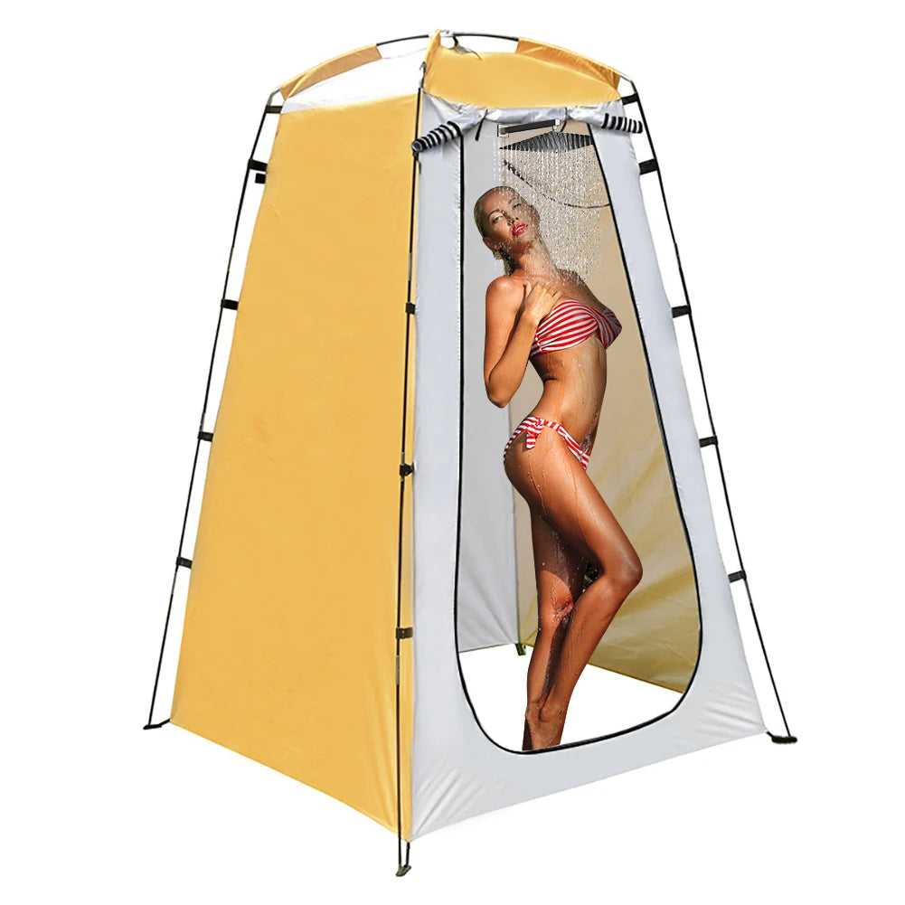 Outdoor Camping Shower Bath Tent Folding UV Protection Portable Privacy Tent
