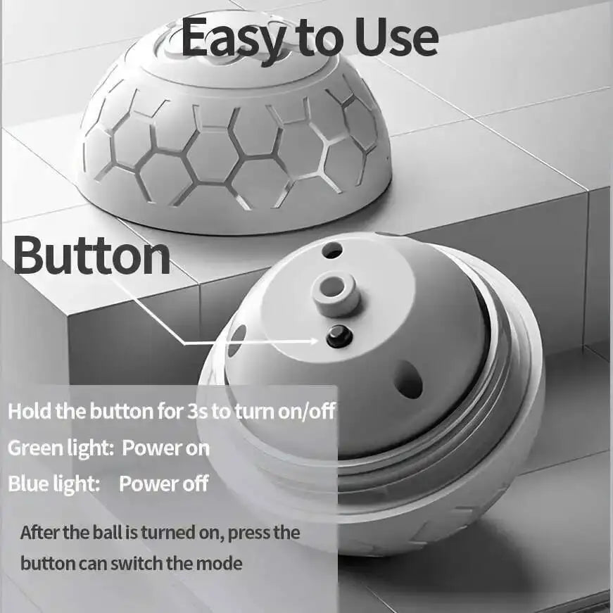 Smart Dog Interactive Toy Ball Electronic Pet Toy Ball USB Automatic Bouncing Rolling Toy Ball With RGB Lights Puppy Cat Product