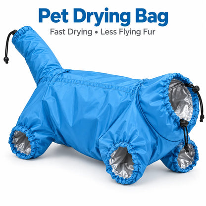 Pet Drying Bag for Dogs Cats Home Grooming Dryer Bag Hair Dryer Cover Fast Drying Anti Flying Fur for Small Medium Large Pets