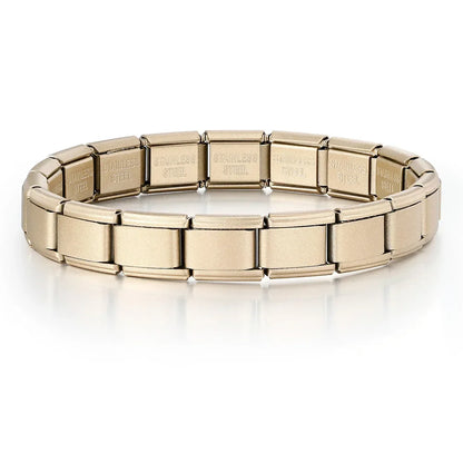 2025 New Men and Women Starry Colors 18 Pieces Italian Charm Fit 9mm Stainless Steel Modular Bracelet Wholesale Jewelry