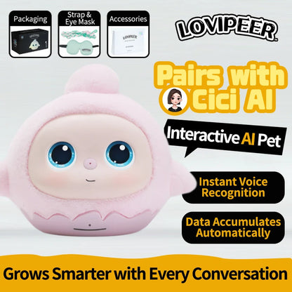 loviPeer Artificial Intelligence AI Bean Bag Deepseek Desktop Robot Conversation Chat Companion Plush Toy