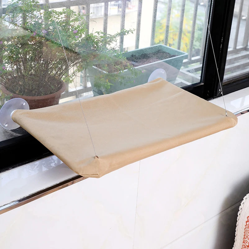 Pet Cat Hammock Hanging Cat Bed Bearing 20Kg Comfortable Cat Sunny Window Seat Mount Kitten Climbing Frame Pet Accessories