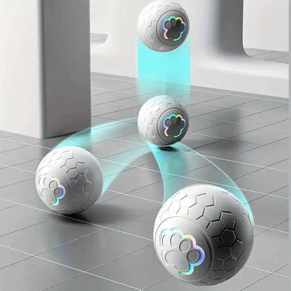 Smart Dog Interactive Toy Ball Electronic Pet Toy Ball USB Automatic Bouncing Rolling Toy Ball With RGB Lights Puppy Cat Product