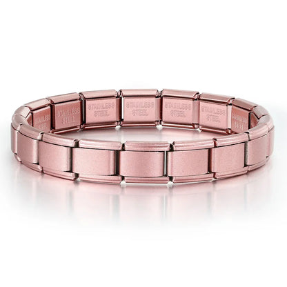 2025 New Men and Women Starry Colors 18 Pieces Italian Charm Fit 9mm Stainless Steel Modular Bracelet Wholesale Jewelry
