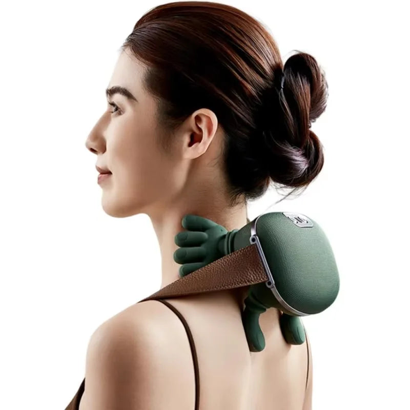 Neck Shoulder Massager Electric Kneading Massager Heated Back Massagers Muscles Massage Pillow Neck Waist Leg Body