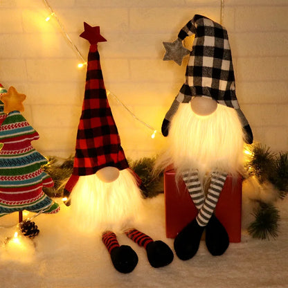 20/30cm LED Faceless Doll Elf Gnome with Lights Christmas Decoration Home Merry Christmas Navidad Children New Year Gift  2025