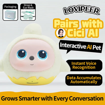 loviPeer Artificial Intelligence AI Bean Bag Deepseek Desktop Robot Conversation Chat Companion Plush Toy