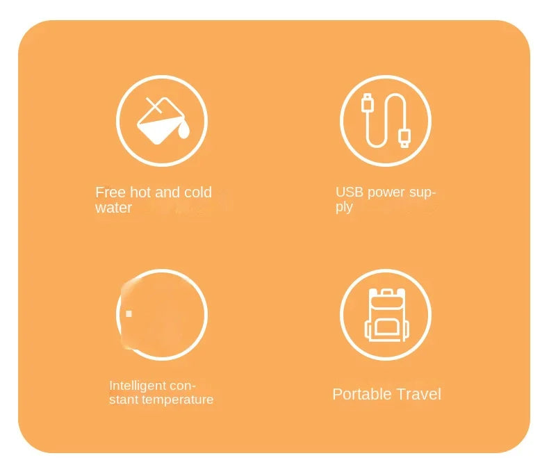 USB Milk Water Warmer Travel Stroller Insulated Bag Baby Nursing Bottle Heater Supplies for Outdoor botella de agua para niños