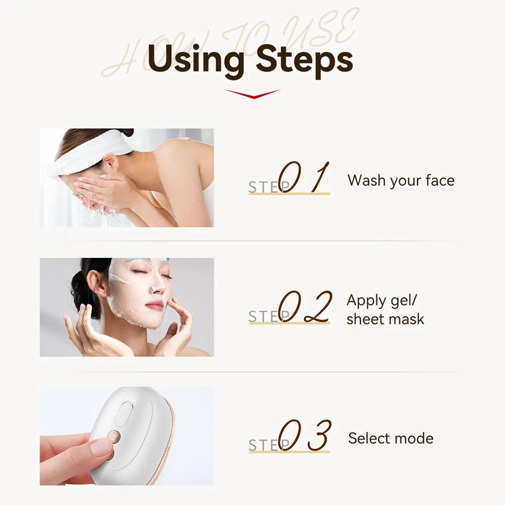 ANLAN Multi-Polar RF Beauty Device EMS Facial Lifting Skin Tightening Anti-Aging Wrinkle 3 Color Light Skincare Massage 24K Gold