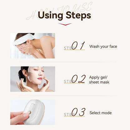 ANLAN Multi-Polar RF Beauty Device EMS Facial Lifting Skin Tightening Anti-Aging Wrinkle 3 Color Light Skincare Massage 24K Gold