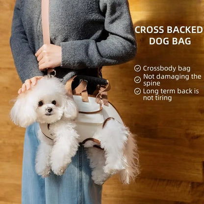 Pets Outdoor Carrying Bag Small Dogs and Medium-sized Cats with Harnesses Clip Adjustable Shoulder Handheld for Hiking Daily Use