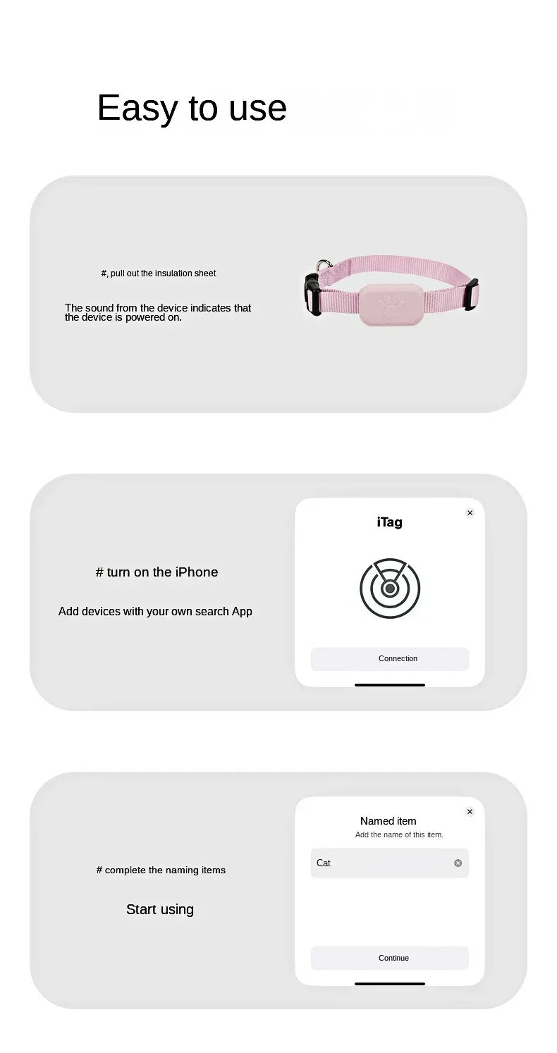 Waterproof Mini Dog Gps Animal Tracking Movement Alert Collars Anti Lost Tracker For Cats And Puppies Remote Global Locator