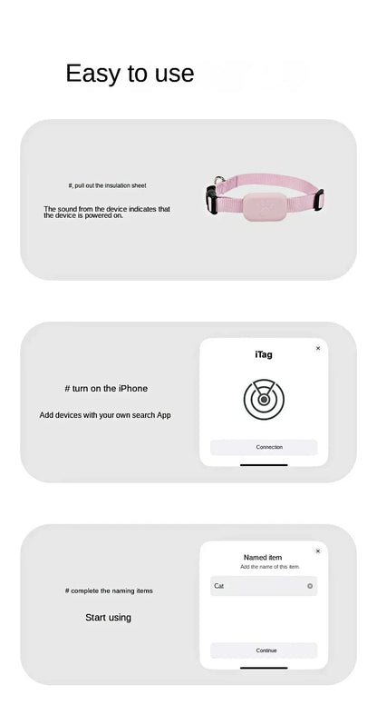 Waterproof Mini Dog Gps Animal Tracking Movement Alert Collars Anti Lost Tracker For Cats And Puppies Remote Global Locator