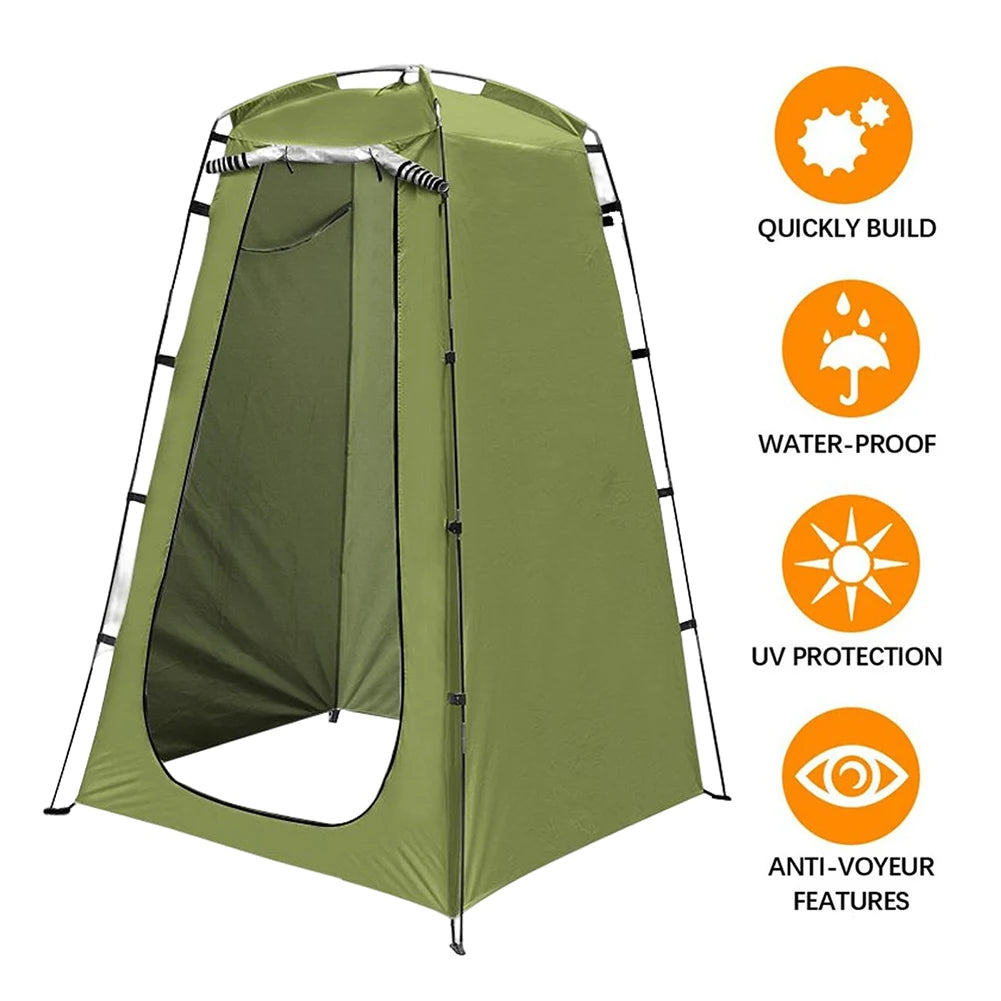 Outdoor Camping Shower Bath Tent Folding UV Protection Portable Privacy Tent