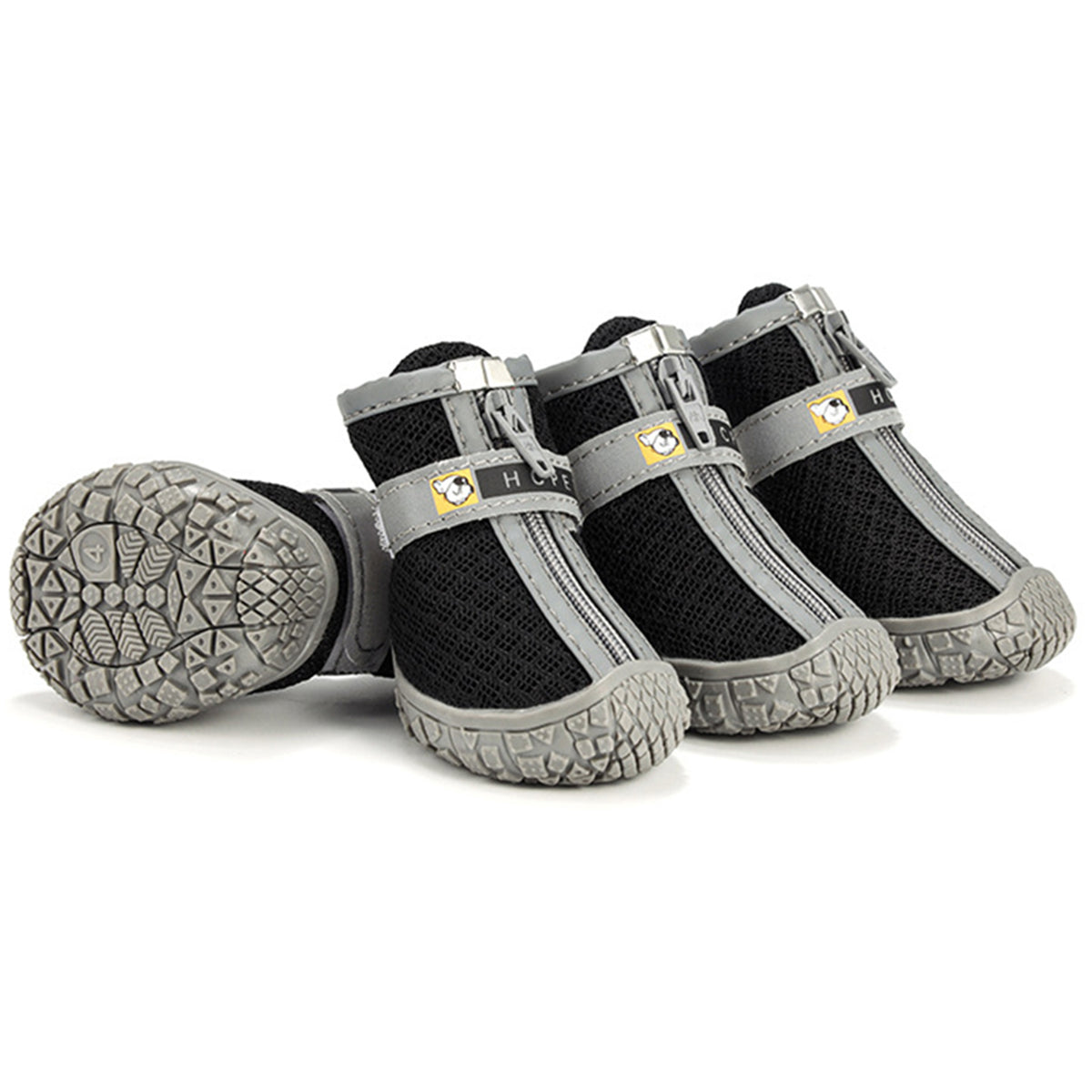 Dog Shoes Non-Slip Soles Thick Plush Protection Paw Pet Shoes Warm For Dog Non-Slip Dog Shoes Breathable Climbing Pets Booties