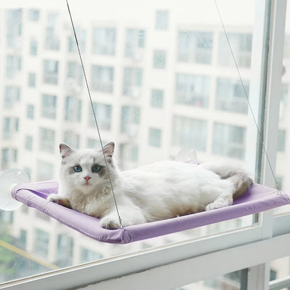 Pet Cat Hammock Hanging Cat Bed Bearing 20Kg Comfortable Cat Sunny Window Seat Mount Kitten Climbing Frame Pet Accessories