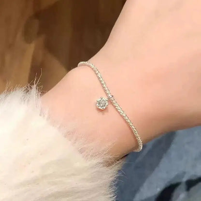 Korean Sparkling Starry Zircon Pendant Necklace For Women Jewelry 2026 Trending New Fashion Women's Silver Color Necklaces